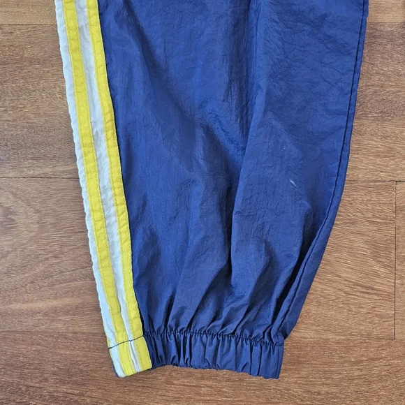 Vintage 90s Y2K Adidas Nylon Windbreaker Track Pants Joggers Zip Ankle Mens XL - Picture 9 of 12
